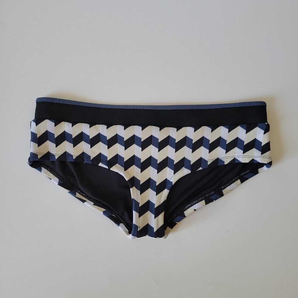 Seea Free People Naya Chevron Bikini Bottom Large Beach Cruise Resortwear Retro